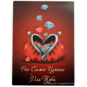 2015 nouvelles cartes d&#39;invitation lenticulaires 3D de conception